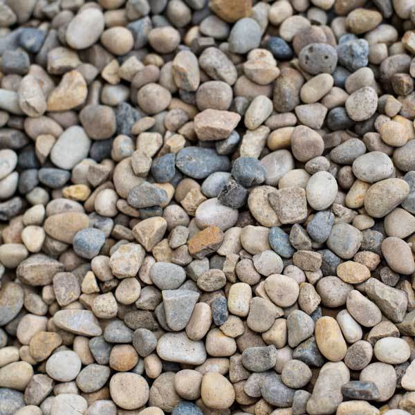 How much area does a cubic metre of gravel cover